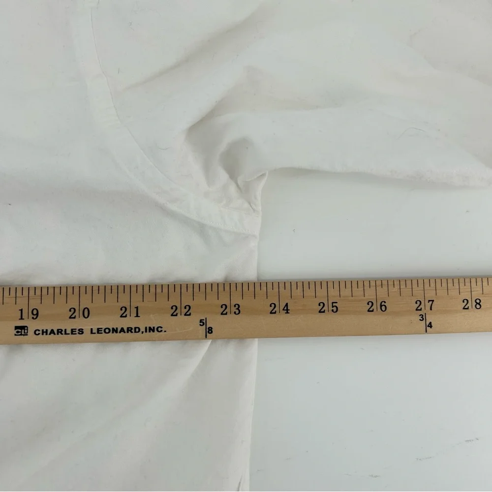 WOODS & GRAY Shirt Mens White Long Sleeve Sz S US XL Button Down 100% Cotton - Picture 6 of 8